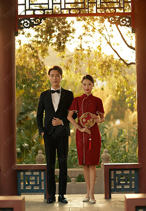 中式旗袍的魅力|厦门影视城婚纱照巨作