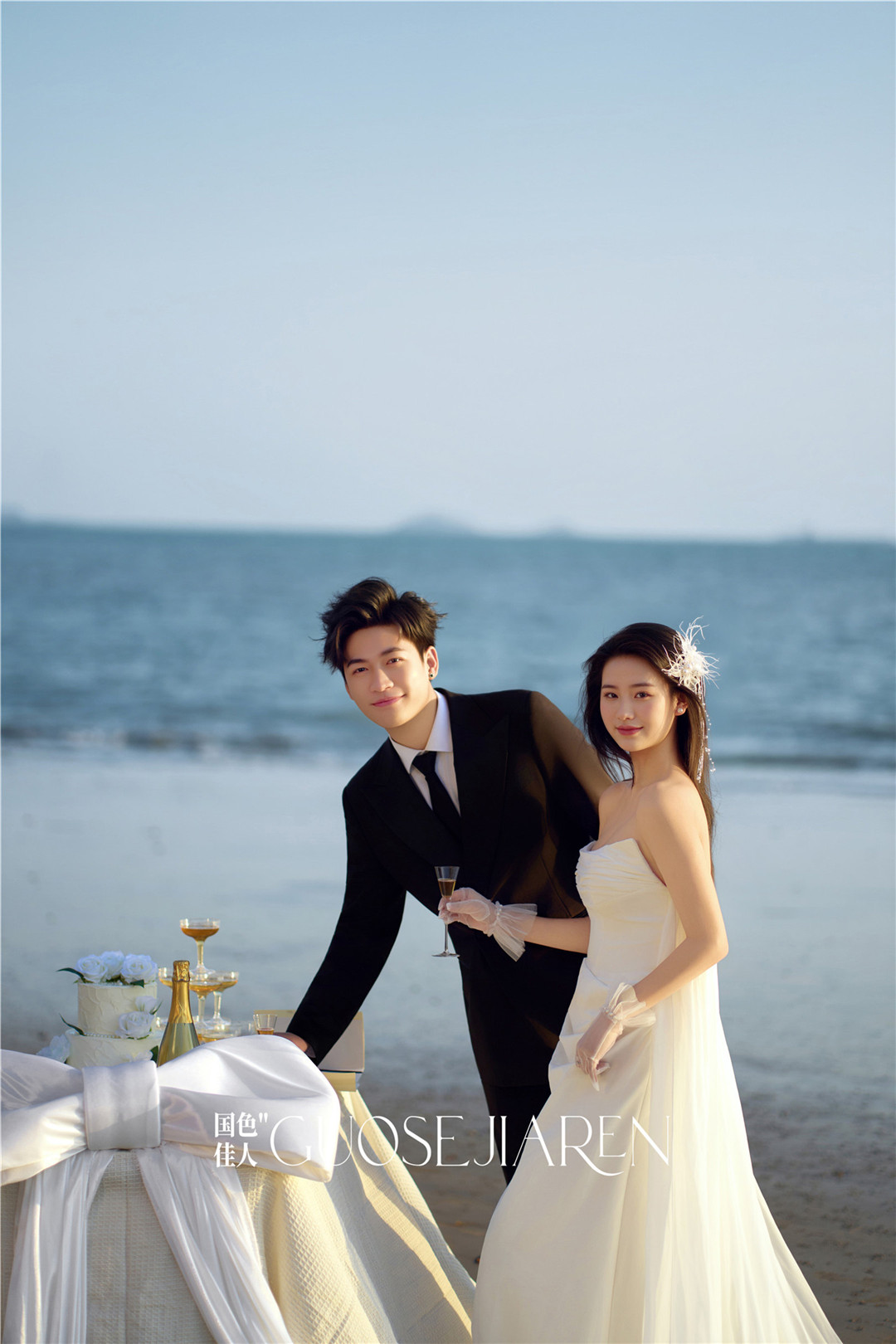 厦门婚纱照海景婚纱照夕阳婚